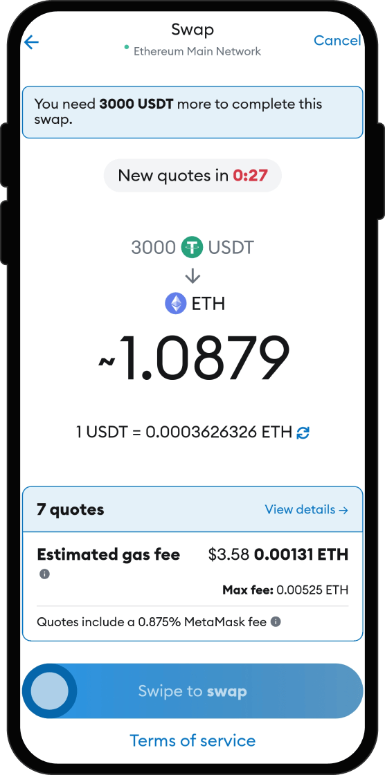 Swap Your USDT for ThinkwareAI