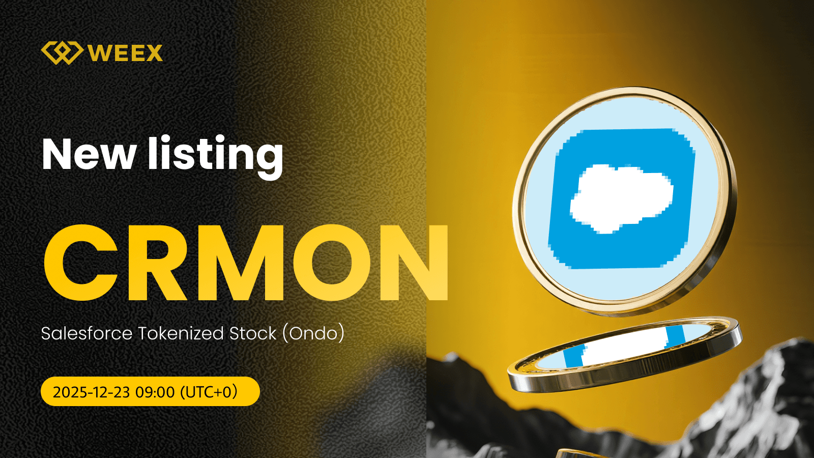 CRMON USDT Now on WEEX: Salesforce Tokenized Stock Coin